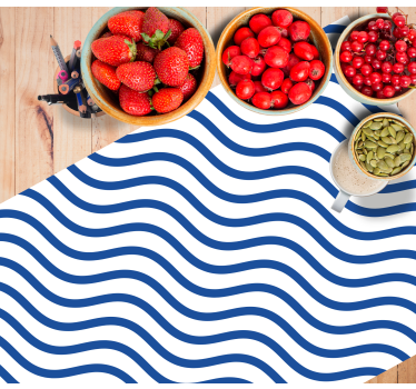 Navy stripes elegant table placemats - TenStickers