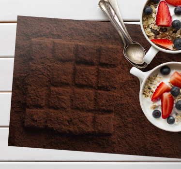 Original placemat chocolate powder finish - TenStickers