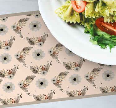 Original placemat floral leaf inspiration - TenStickers