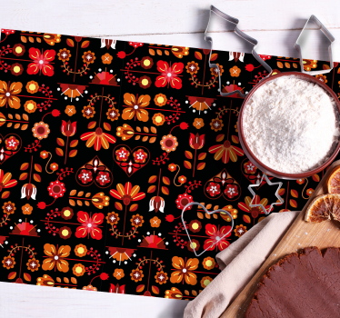 Original placemat lively botanical design - TenStickers