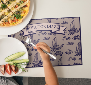 Original placemat sailing motif design - TenStickers