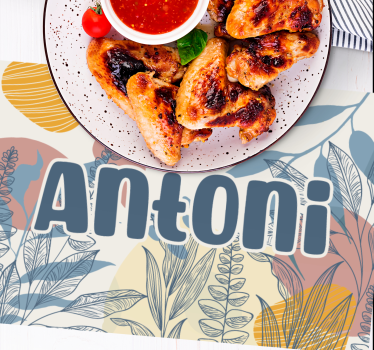Original placemat stylish name design - TenStickers