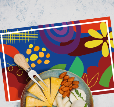 Original placemat with bold geometric patterns - TenStickers