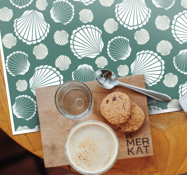 Original placemat with sea shell designs - TenStickers