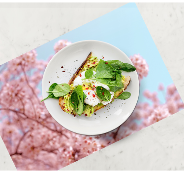 Pink cherry blossom and tree  floral table mats - TenStickers