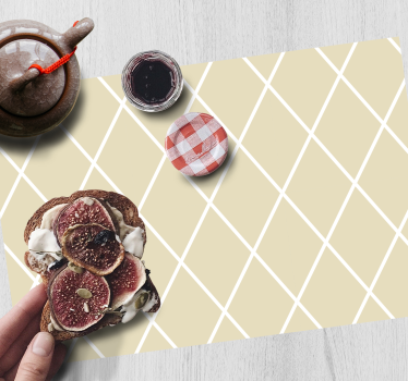 Placemat geometric diagonal design - TenStickers