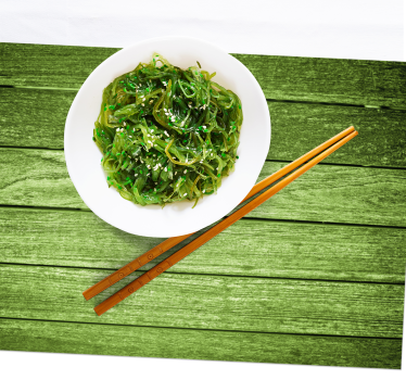 Placemat green wooden surface - TenStickers