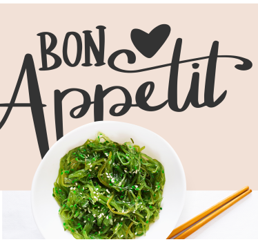 Placemat with quote enjoy your meal - TenStickers