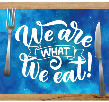 Placemat with quote inspirational quote art - TenStickers