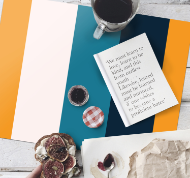 Placemat with quote inspirational quote placemat - TenStickers