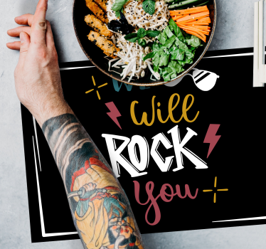 Placemat with quote live life to the fullest - TenStickers