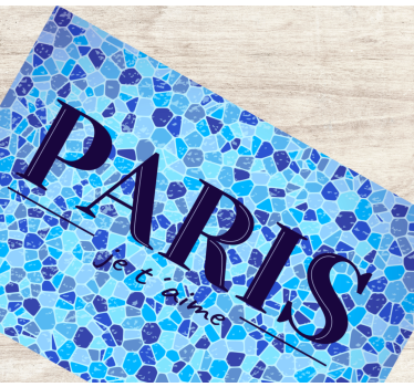 Placemat with quote love is a promise in paris - TenStickers
