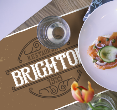 Restaurant Signs Personalised table mats - TenStickers