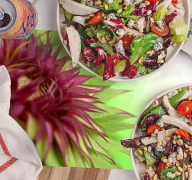 Thistle prickly flowering vinyl table mat - TenStickers