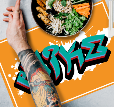 Wild style king graffiti Personalised table mats - TenStickers