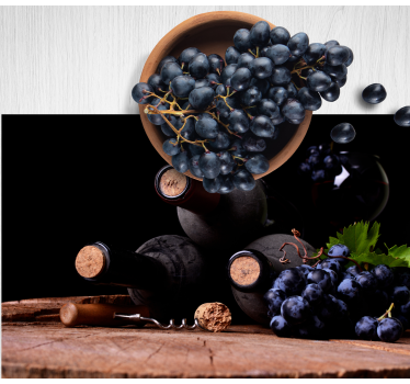 Wine bottles elegant table placemats - TenStickers