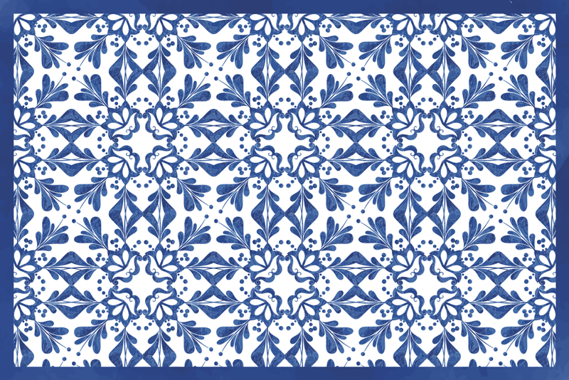 Classic blue hydraulics original placemat - TenStickers