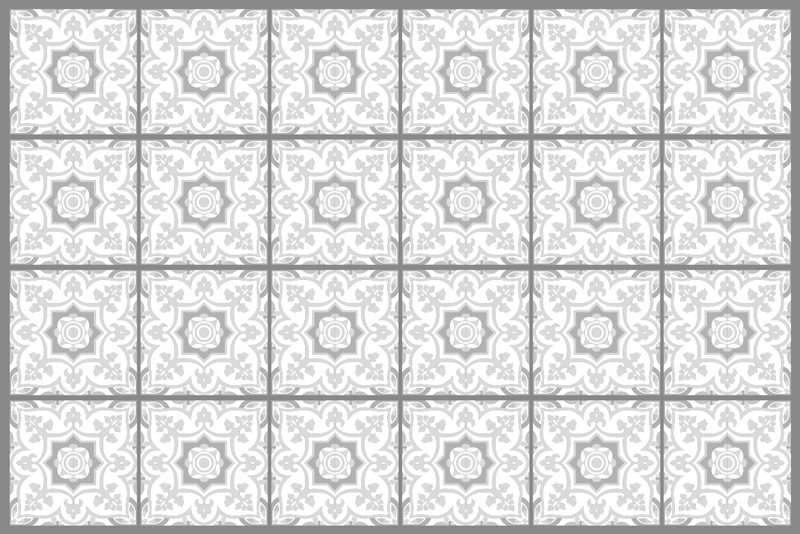 Gray tones original placemat - TenStickers