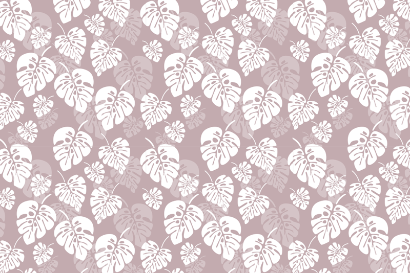 Tropical leaf design placemat - TenStickers