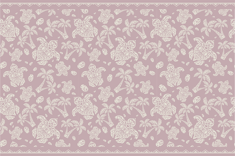 Floral motif surface placemat - TenStickers