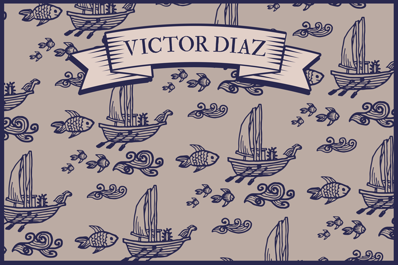 Original placemat sailing motif design - TenStickers