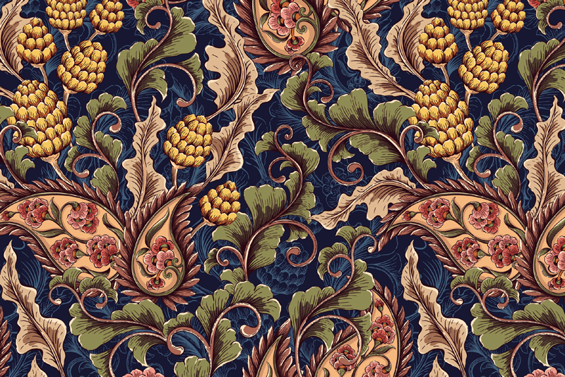 Original placemat floral artistry design - TenStickers