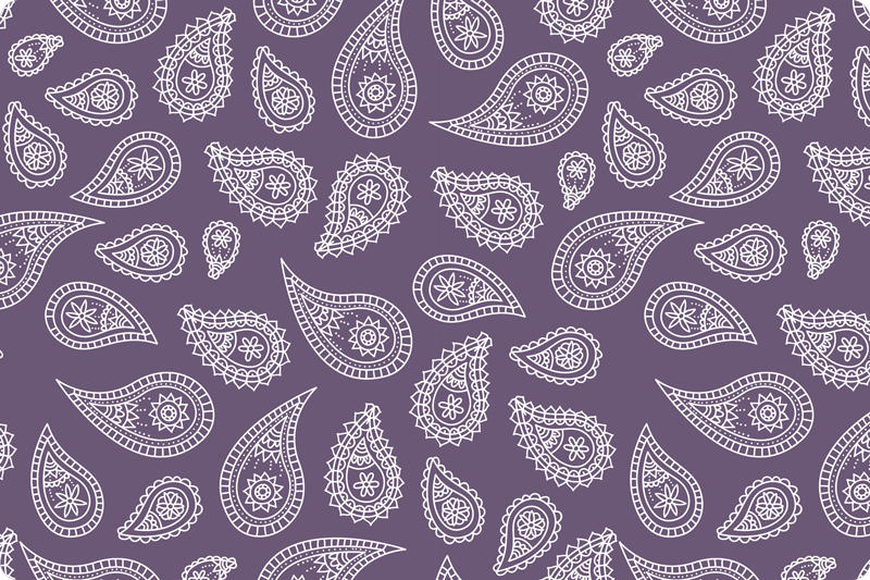 Original placemat with paisley pattern design - TenStickers