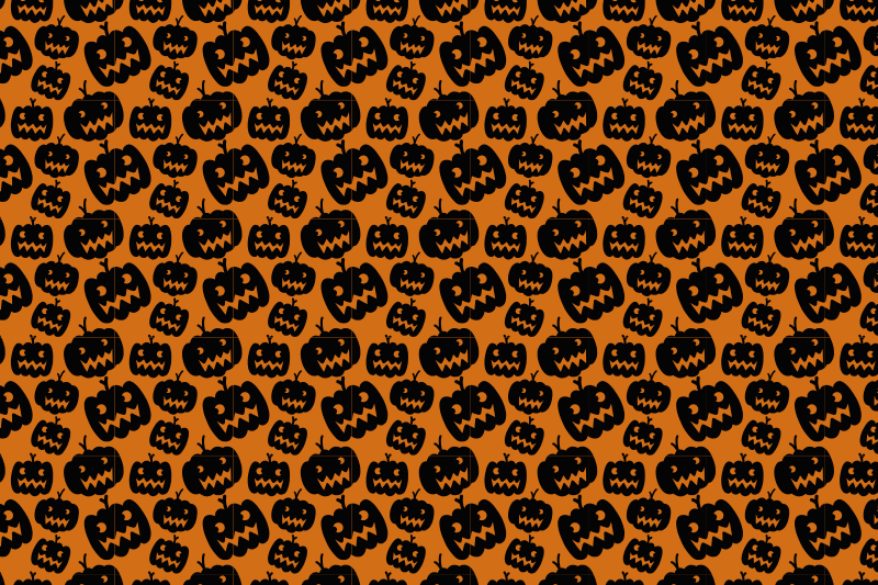 Halloween placemat with spooky pumpkin design - TenStickers
