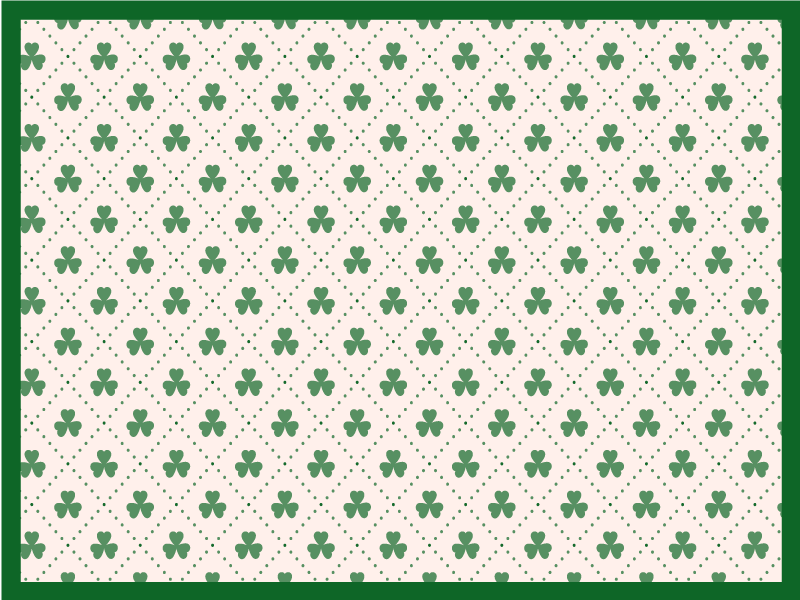 Green vintage pattern  original placemats - TenStickers