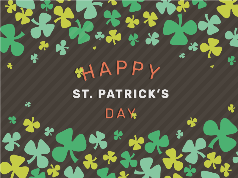 Happy St Patrick's day  original placemats - TenStickers