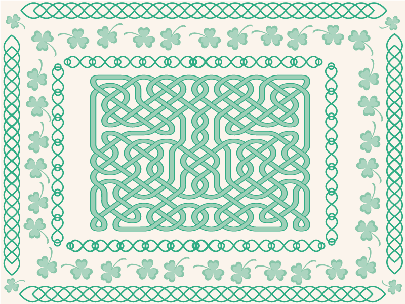 Original placemat celtic knot design - TenStickers