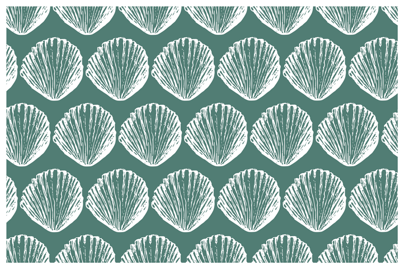 Shell pattern table placemat - TenStickers