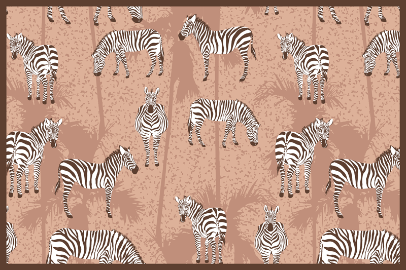 Original placemat zebra print design - TenStickers