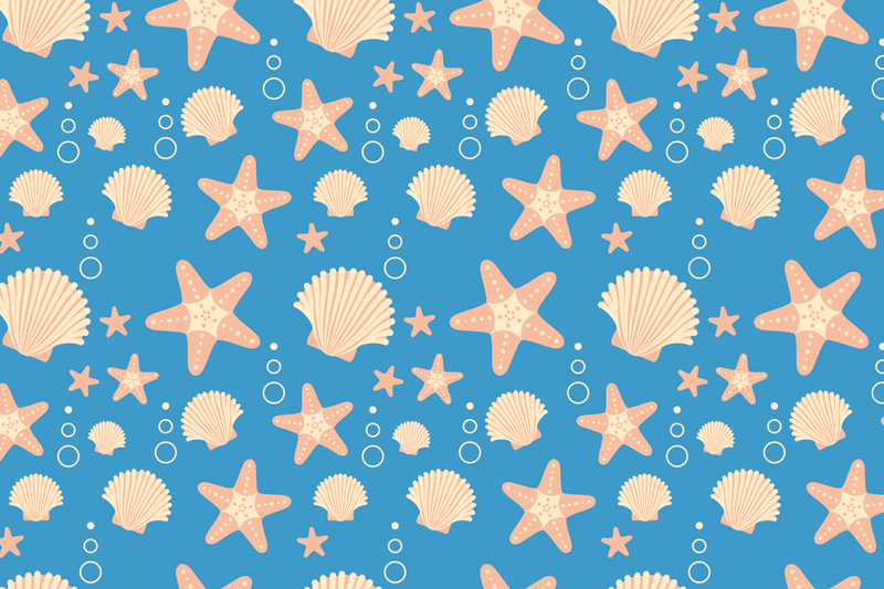 Original placemat nautical shell designs - TenStickers