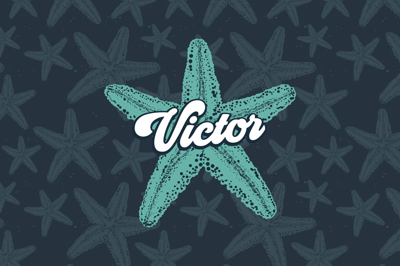 Customisable placemat starfish personalised touch - TenStickers