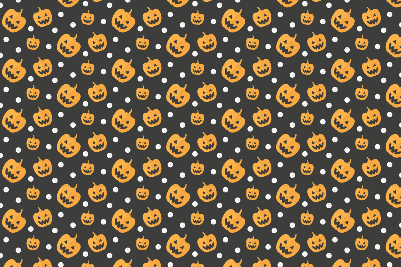 Halloween placemat with pumpkin pattern design - TenStickers