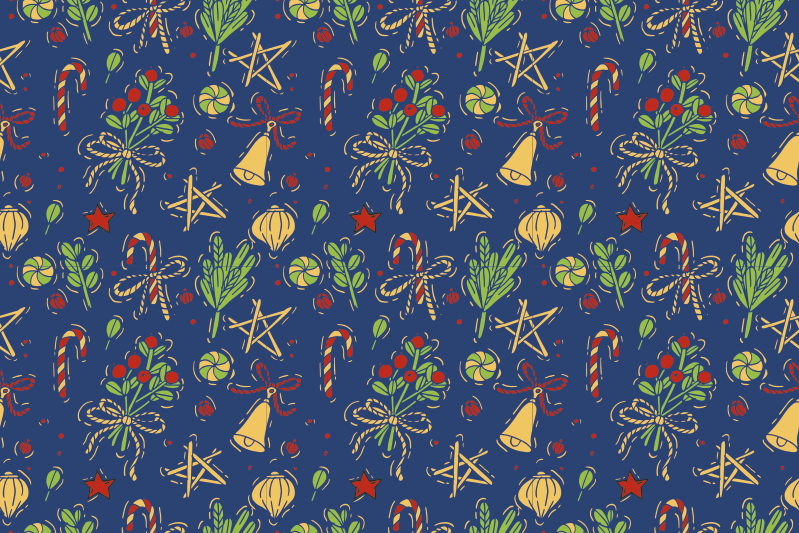 Christmas placemat christmas themed table setting - TenStickers