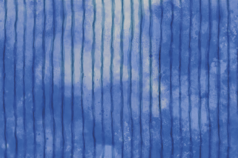 Blue striped pattern placemat - TenStickers