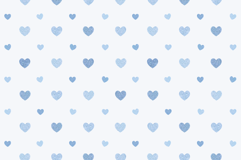 Original placemat light blue heart design - TenStickers