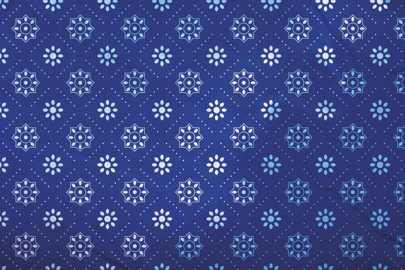 Navy patterned surface placemat - TenStickers