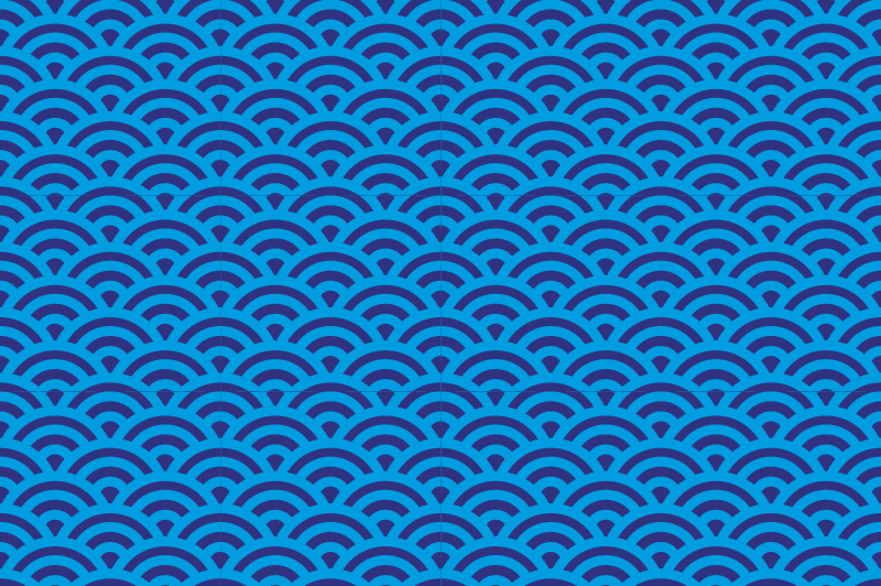 Placemat curved wave design - TenStickers