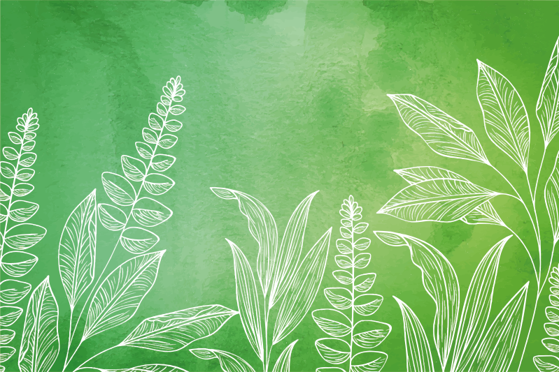 Children placemat tea set with leaves - TenStickers