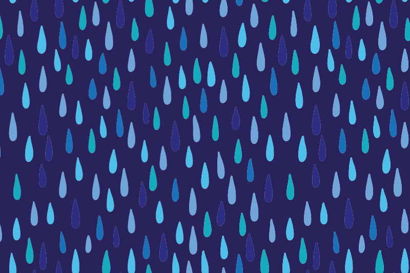 Raindrop pattern placemat - TenStickers