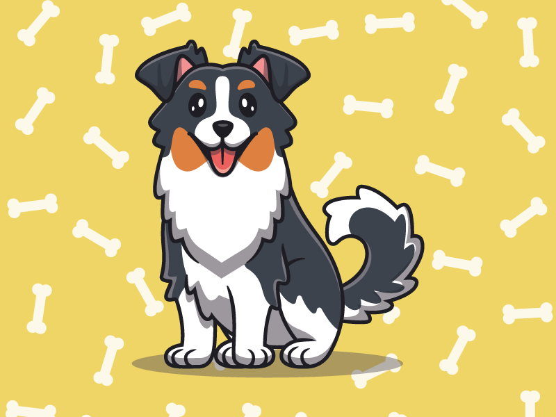 Children placemat with adorable dog design - TenStickers