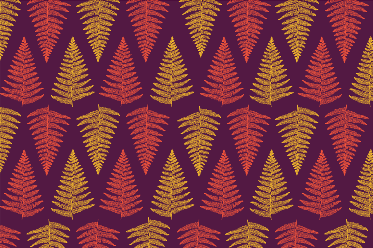 Fern leaves original placemats - TenStickers