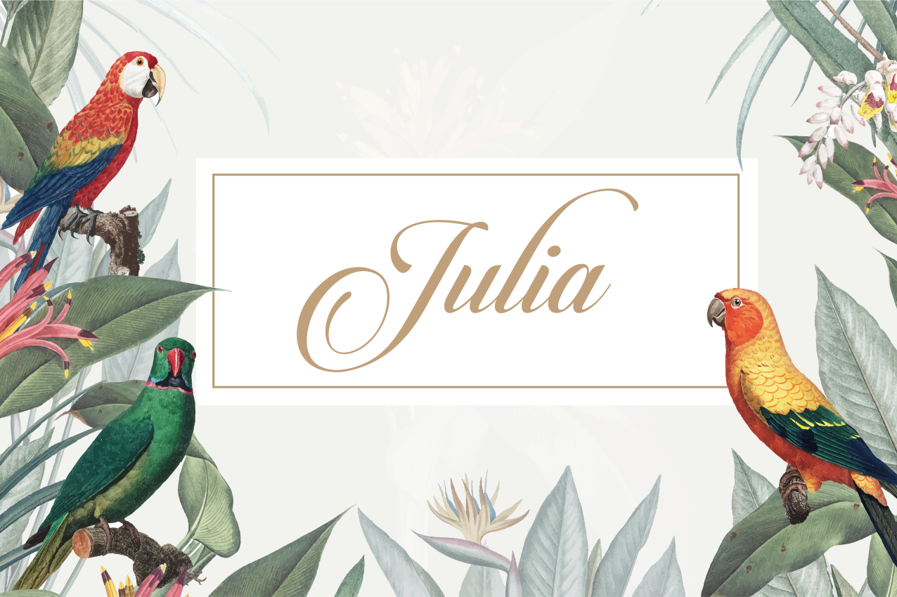 Customisable placemat elegant name placement - TenStickers