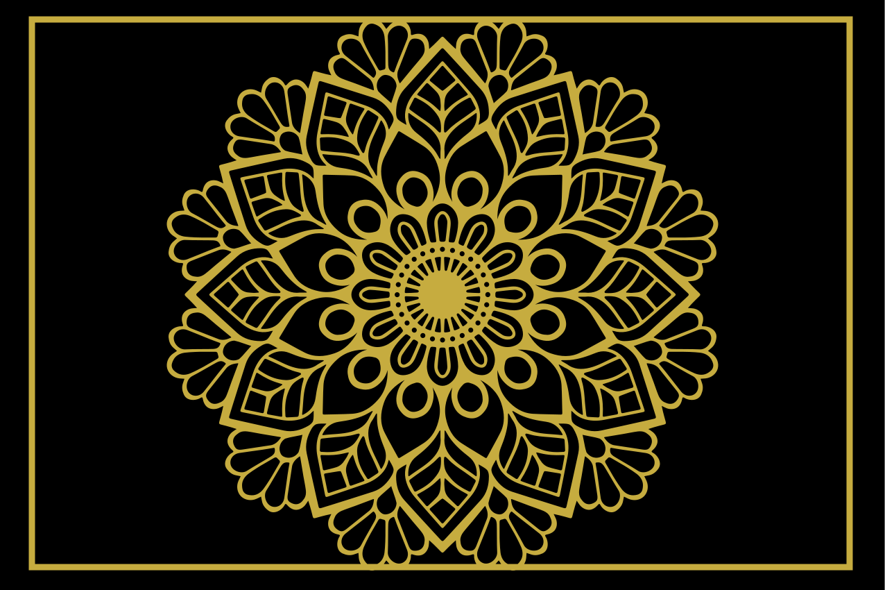 Elegant placemat with graceful botanical design - TenStickers