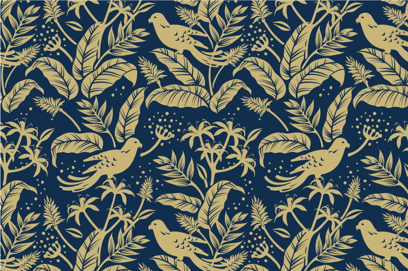 Original placemat graceful leaf design - TenStickers