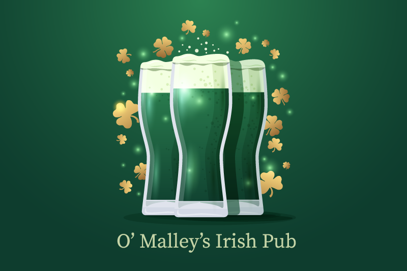Irish Pub Personalised placemats - TenStickers
