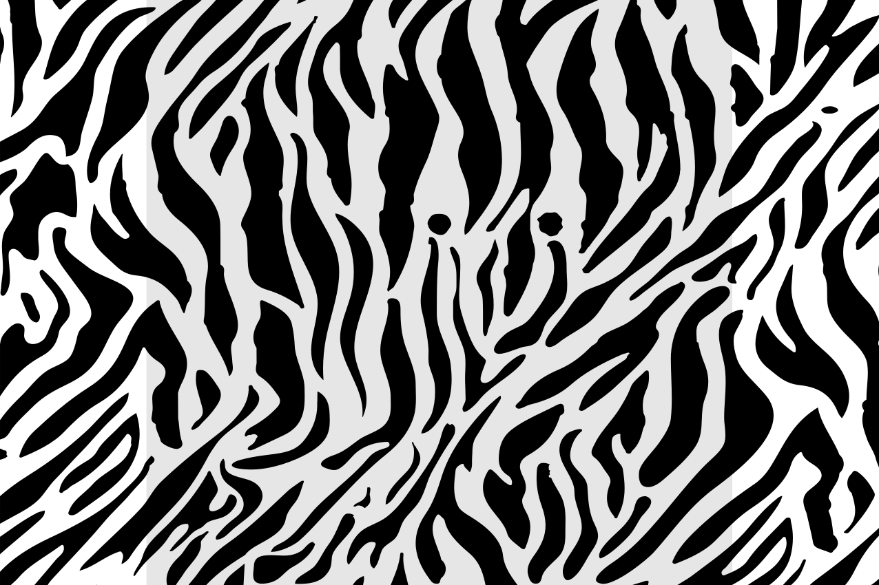 Zebra print surface placemat - TenStickers